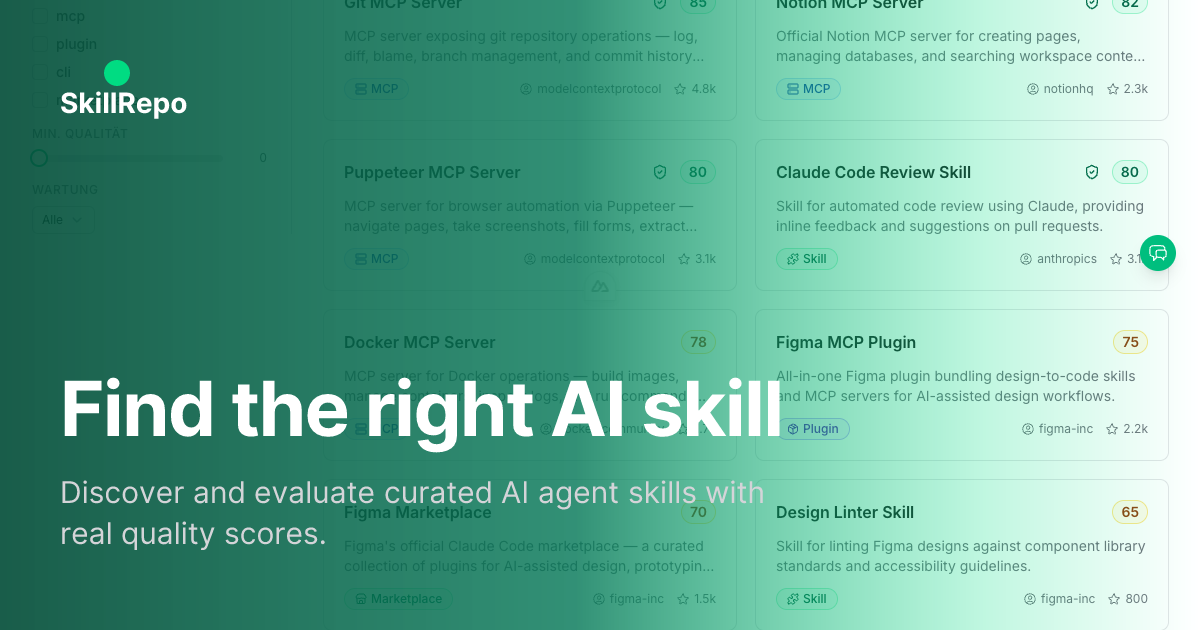Find the right AI skill